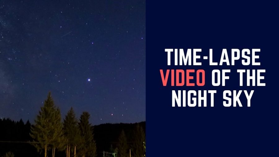 Time-lapse video of the night sky