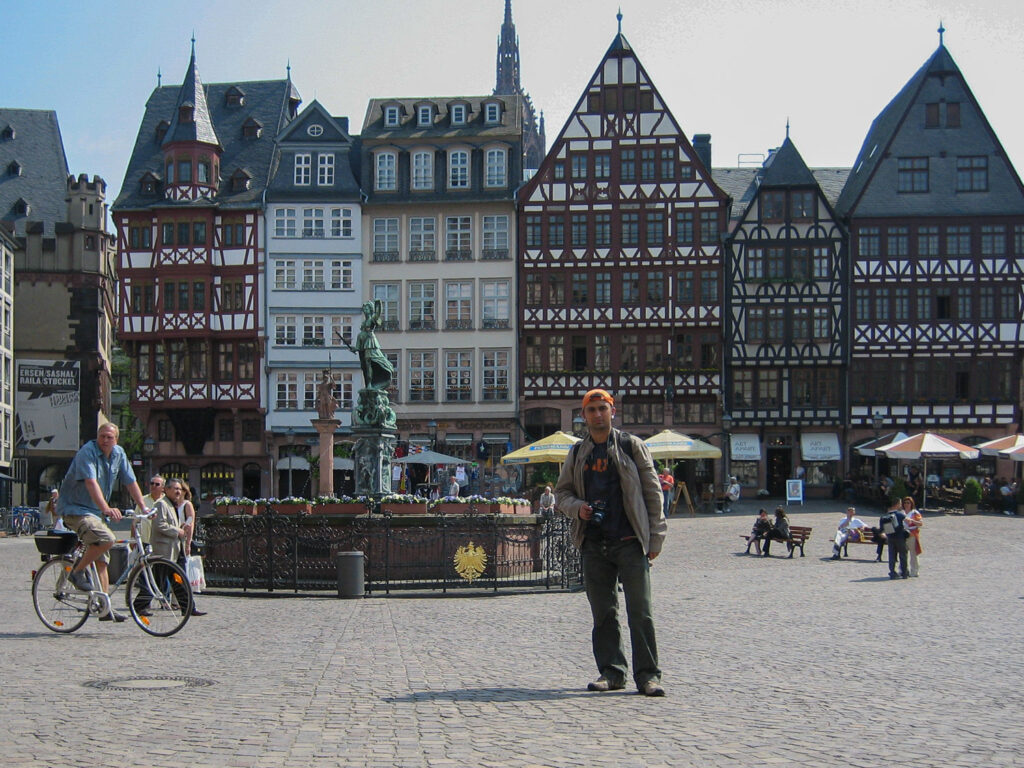 Me, Römerberg Square, 2006