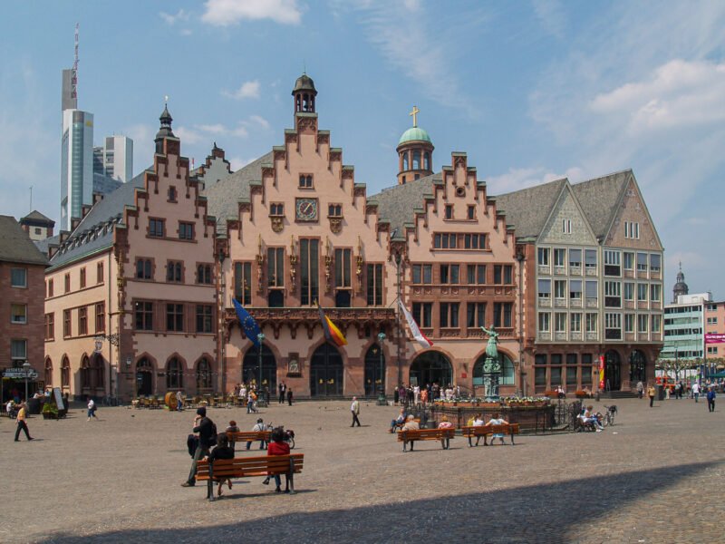 The Römer is the Rathaus (City Hall) of Frankfurt