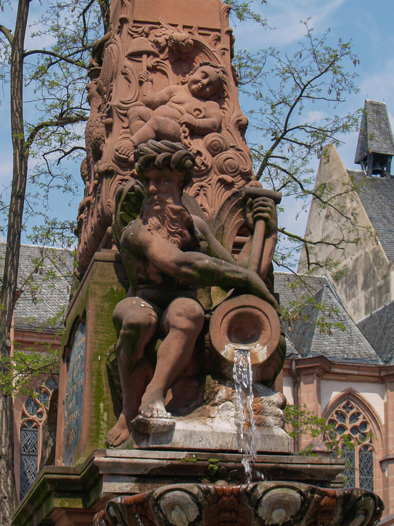 Throwing up fountain - Frankfurt