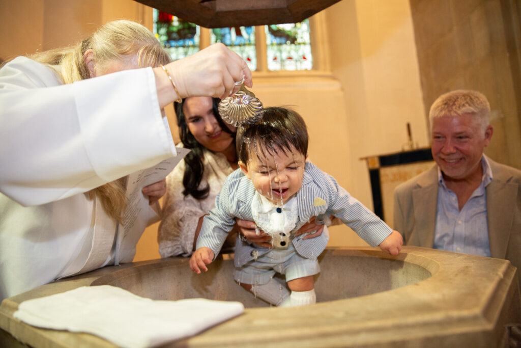 Christening at St John's Church in Epping